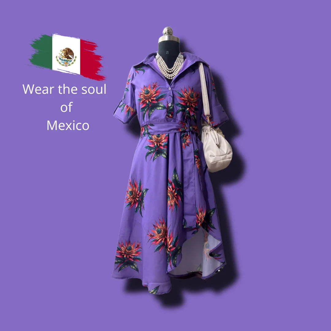 Fiesta Flor Mexican Dress – Floral Delight