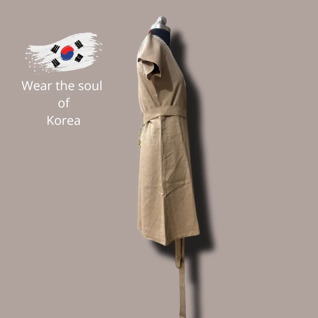 Seoul Breeze Dress – Chic Minimalism Korean Wrap Dress