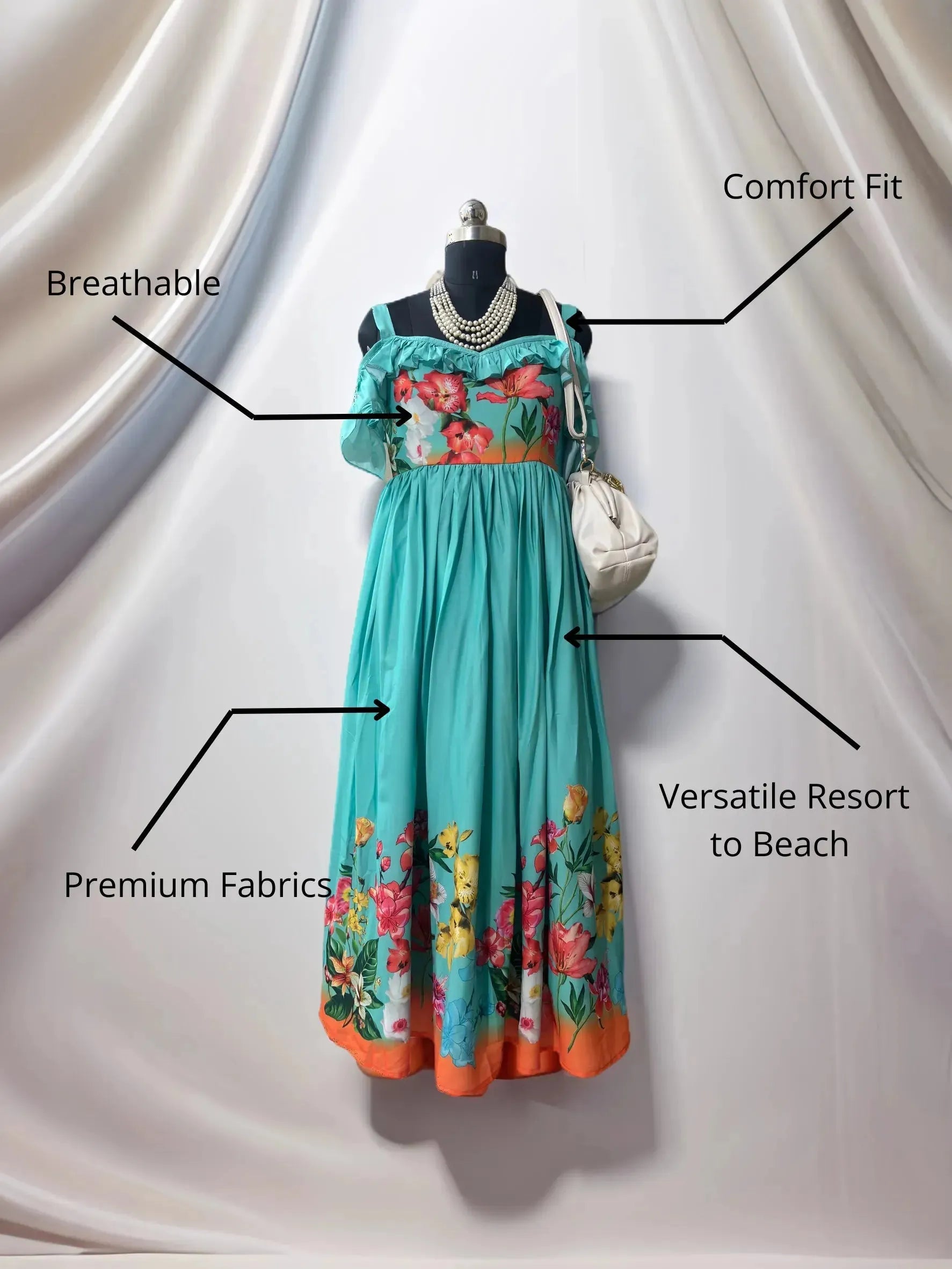 Fiorella Bella – Floral Romance Italian Dress - Soar N Style