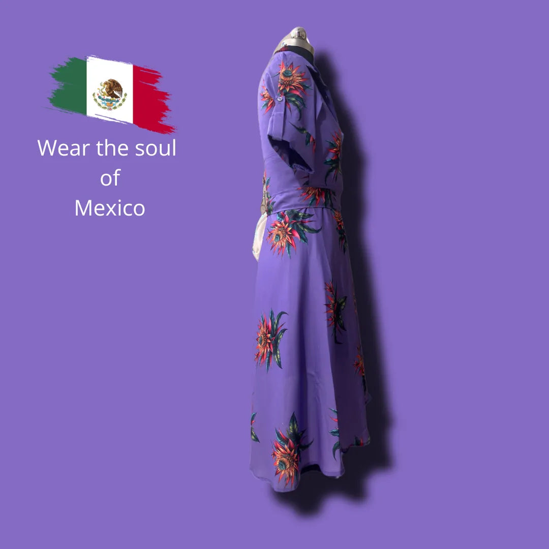 Fiesta Flor Mexican Dress – Floral Delight