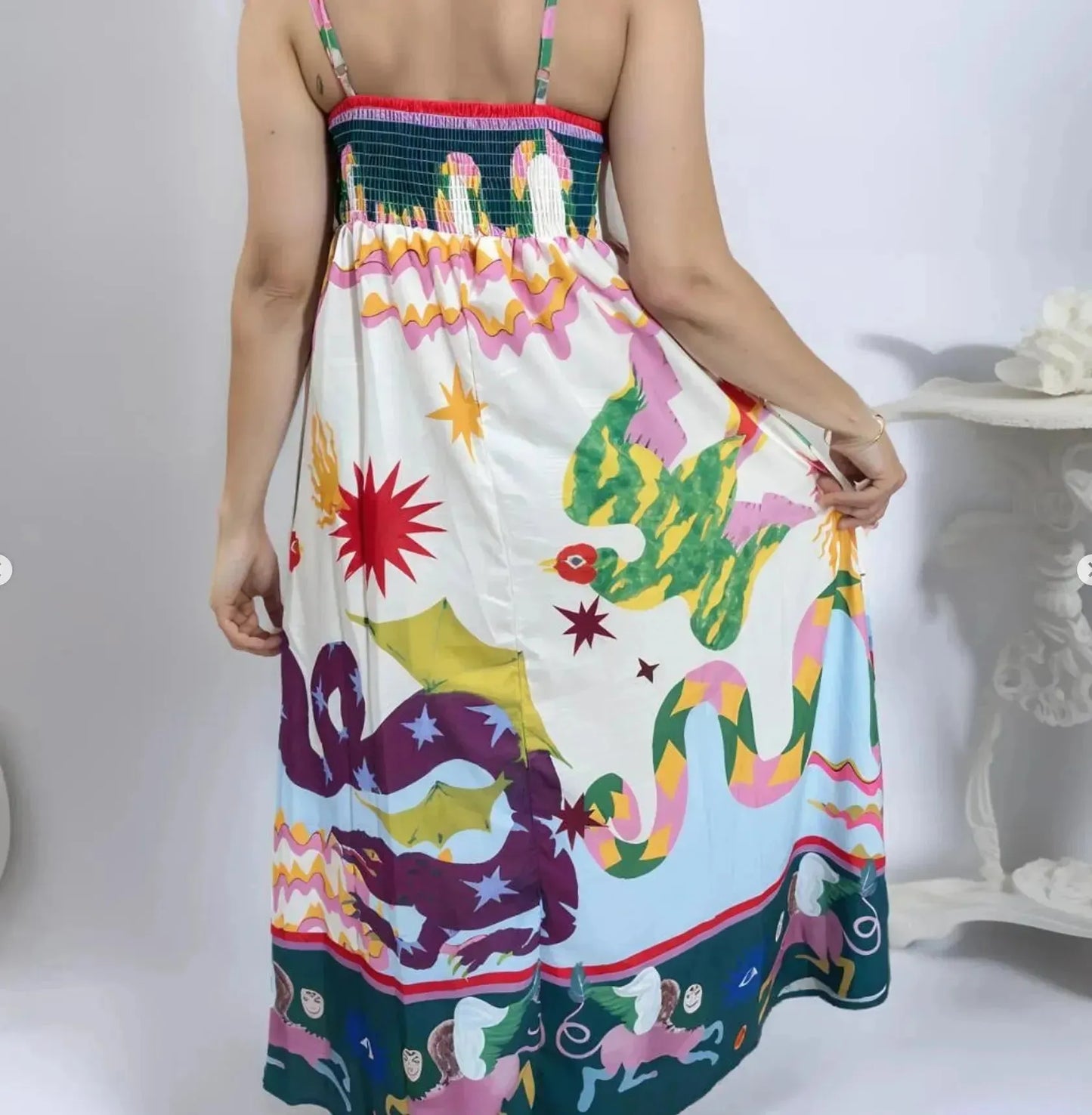 Sol Azteca Dress – Mexican Maxi Summer Vibes - Soar N Style